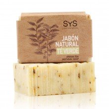 Jabón Natural |SyS|100gr.|Aceite de Oliva y Té Verde| Estimula la eliminación de grasa