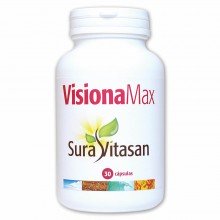 VisionaMax | Sura Vitasan | 30 cáp. 1182mg | Potente Oxidante Ocular que Mejora la Visión Nocturna y con Horas Frente al  PC