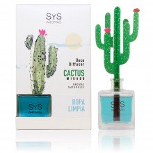 Ambientador Ropa Limpia| Cactus Difusor| SyS |90ml.|Suave fragancia y notas frescas