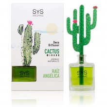 Ambientador Raíz de Angelica|  Cactus Difusor| SyS |90ml.|Aroma intenso y refrescante que recuerda al anís