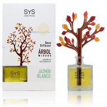 Ambientador Jazmín Blanco| Árbol Difusor| SyS |90ml.|Suave fragancia y notas frescas