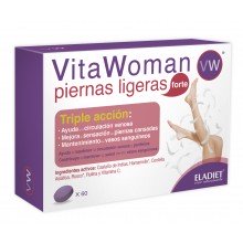 Piernas Ligeras Forte |Vitawoman | Eladiet|60comp. |Liberar la sensación de piernas pesadas