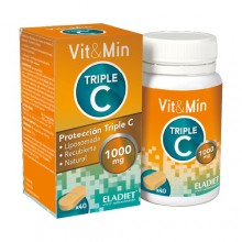 Vit&Min Triple C | Eladiet|40 Comp |funcionamiento normal del sistema inmunitario