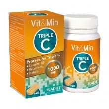 Vit&Min Triple C | Eladiet|40 Comp |funcionamiento normal del sistema inmunitario