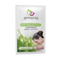 Mascarilla Facial Algas | Armonia|1sobres|100% Bio |elimina las impurezas y arrastra la suciedad de los poros.