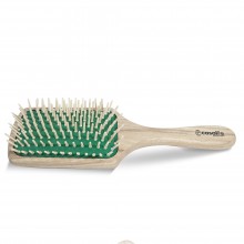 Cepillo Raqueta | Casalfe | 100% Bio | Púa de madera natural - Anti Frizzy hair - Pelo más brillante, fuerte, vivo y suelto