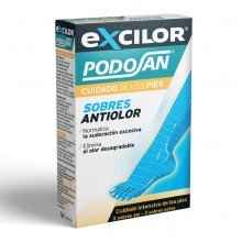 Podosan Sobres Antiolor|Excilor |Vemedia |6 sobres polvo| Talco desodorante anti-transpirante para pies y calzado.