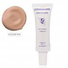Maquillaje Dermatológico Eliminate - Con SPF-50 | Covermark | Tono 6 | 30ml | Tratamiento Cuperosis - Rosácea