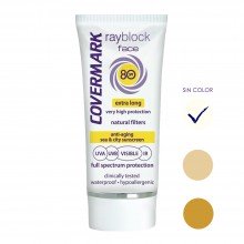 Rayblock Face SPF 80+ | Covermark | 50 ml | 6H de Protección Solar Facial Antiaging + Aftersun | Sin Color