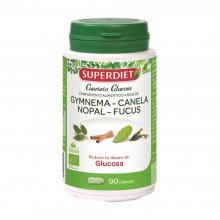 Superdiet - Cuarteto Glucosa Bio| 90 comp. 705mg x2 | 100% Bio | Elimina los azucares y reduce el apetito | Funciona