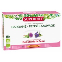 Superdiet - Bardana - Pensamiento Salvaje | 30Amp x 15 ml | 100% Bio | Devuelve a la piel estresada y reactiva la belleza