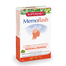 Superdiet - Memoflash| 20Amp. X 150ml| La ansiedad, falta de memoria | plantas Bio |Funciona
