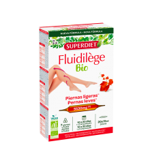 Superdiet - Fluidilege Bio| 20 Ampollas x15 ml| Piernas cansadas | plantas Bio |Alta concentración del producto