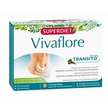Superdiet - Vivaflore  Transit| 45 comprimidos| Vientre plano| plantas Bio |Alta concentración del producto