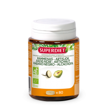 Superdiet - Rábano negro-alcachofa bio | 80 compr.| Bienestar del Hígado| plantas Bio |Alta concentración del producto
