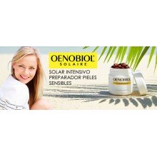 Triplo Solaire Intensif Preparador Pieles Sensibles| Oenobiol | 90 Cáp. | Extractos 100% Bio | Protección celular antioxidante