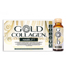 Gold Collagen Hairlift 10 días | Minerva Research Labs | 10 botellas | Fortalece tu  Cabello