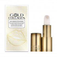 Gold Collagen Anti-Ageing Lip Volumiser | Minerva Ltd | 1 UNI. | Signos de Envejecimiento y Volumen de Labios