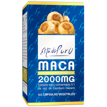 MACA 2000 mg | Estado Puro  |  60 Cáps| Contribuye al rendimiento físico y mental