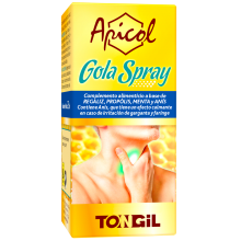 Gola Spray| Apicol| 25ml spray| Tongil |efecto suavizante sobre garganta, faringe y cuerdas vocales.