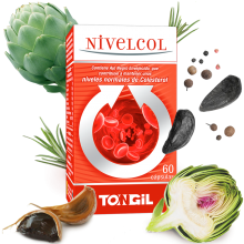 Nivelcol| Niveles| 60 capsulas| Tongil | niveles normales de colesterol y ayuda a mantener la salud del corazón.