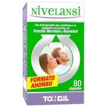 Nivelansi| Niveles| 80 capsulas| Tongil |Relajación en periodos de de tensión nervios y ansiedad.