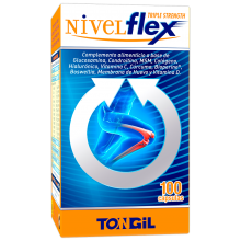 Nivelflex| Niveles| 100 capsulas| Tongil |acción antiinflamatoria y alivia los dolores musculares y articulares