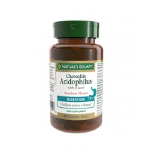 Acidophilus Masticable sabor a fresa| Solgar | 60 comprimidos masticables|Refuerzo del aparato digestivo