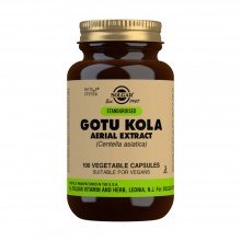 Gotu Kola Extracto Aéreo| Solgar  |100 Cáps  |disminuye y las molestias circulatorias en las extremidades