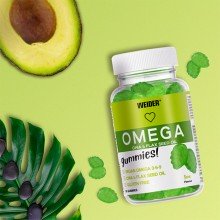 Gummies  Omega |sabor Lima | Weider | 50 gominolas| Ayuda a combatir virus y bacterias reforzando el sistema inmunológico.