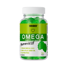 Gummies Omega 3 | Weider | 50 gominolas sabor Lima | Refuerza el sistema inmunológico