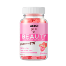 Gominolas Beauty - sabor Frambuesa | Weider |50 Gominolas |Para el cuidado de la piel, cabello y uña