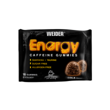 Gummies Energy Caffeine |sabor Cola| Weider |16 Gominolas |la forma más fácil y apetecible para tomar cafeína