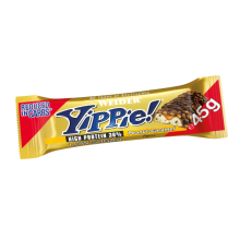 Yippie! cacahuete y caramelo | Weider |36% de proteína|45gr| Bar Snack rico en proteínas y energías