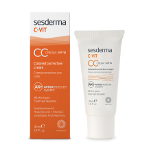 C VIT CC Cream| SESDERMA |30ml| Aporta luminosidad y vitalidad con acabado sonrosado