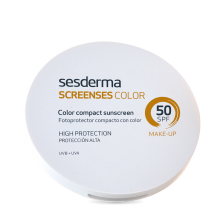 SCREENSES compacto Color SPF 50 | SESDERMA |10gr|fotoprotector con color | Brown