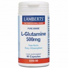 L-Glutamina | Lamberts | 90cáps. 500mgr | Reparación de los Tejidos e Intestino