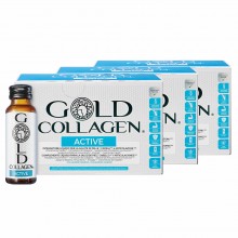 Gold Collagen Active 1 mes | Minerva Research Labs | Pack 30vial. 50ml | Aumento de Energía