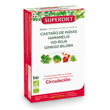 Cuarteto hamamelis Circulación| Superdiet| 20 Ampollas x15 ml| Piernas cansadas - circulación| plantas Bio