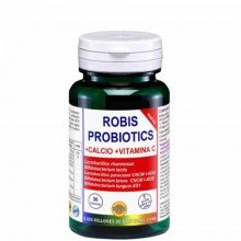 Probiotics + Calcio + Vit C  |Robis | 30cáp De 625mg|regenera la flora intestinal en procesos inflamatorios