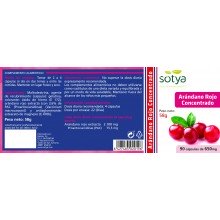 Arándano Rojo Concentrado | Sotya  | 90 Cáps de 650 mgr | Infecciones Urinarias - Antioxidante