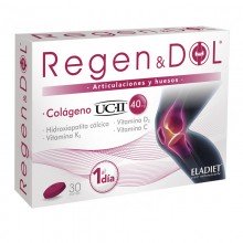 RegenDol Colágeno UCII| Eladiet|30 Compr.| Redensifica y recupera huesos y articulaciones