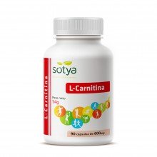 L-Carnitina | Sotya | 90 comps de 600 mgr. | Ayuda a combatir la celulitis y otros depósitos grasos.