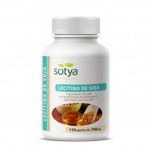 Lecitina de Soja | Sotya | 110 cáps de 740 mgr. | Ayuda a controlar y normalizar el nivel de colesterol sanguíneo