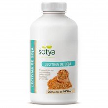 Lecitina de Soja | Sotya | 200 cáps de 1600 mgr. | Ayuda a controlar y normalizar el nivel de colesterol sanguíneo