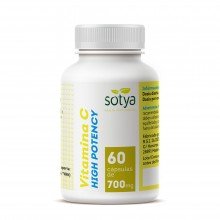 Vitamina C High Potency| Sotya | 60 Cápsulas de 700mg| refuerza el sistema inmunitario