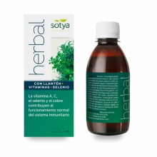 Herbal con Llantén+Vitaminas+Selenio| Sotya | 250ml de Líquido |funcionamiento normal del sistema inmunitario