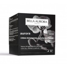 Aurora +60 | Bella Aurora| 50 ml |Crema reparadora de noche para piel madura