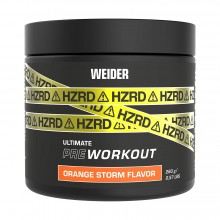 HZRD Ultimate Pre Workout| Weider |260 gr|Naranja| Protección pre-entrenamiento