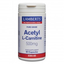 Acetyl L-Carnitine | Lamberts | 60 comps de 500 mgr | Energia muscular
